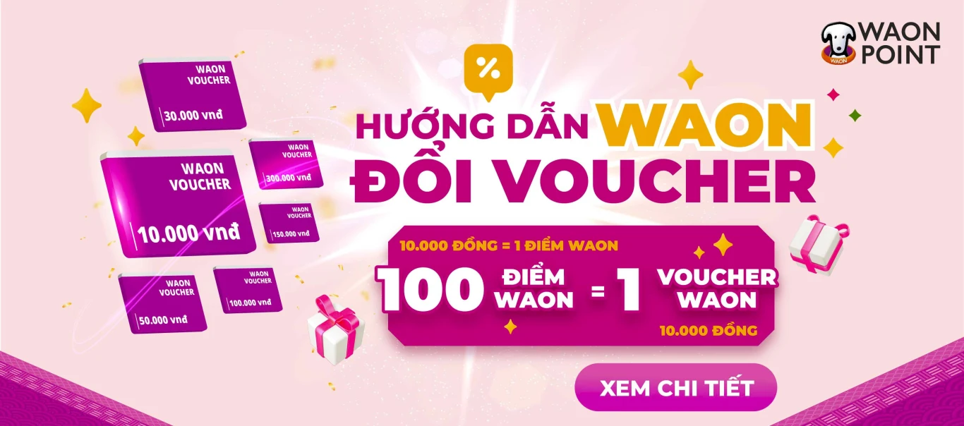 Hương dẫn đổi WAON Voucher