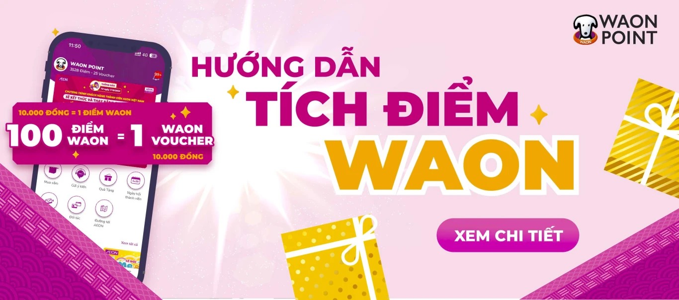 Hướng dẫn tích điểm WAON