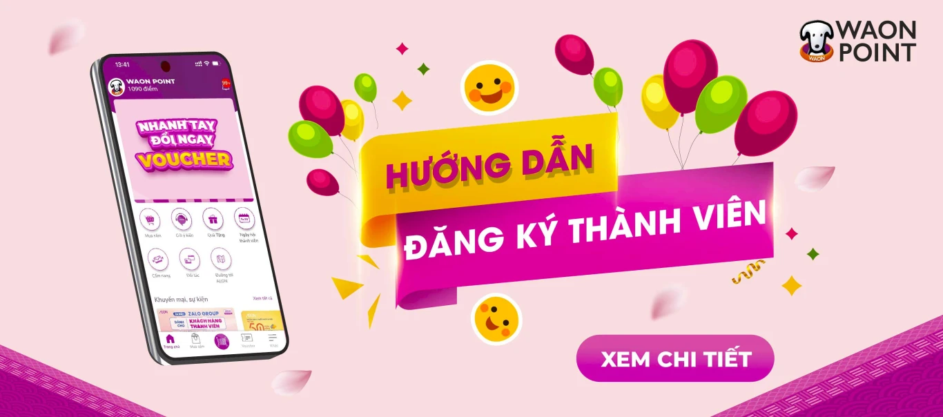 Hướng dẫn đăng ký thành viên WAON